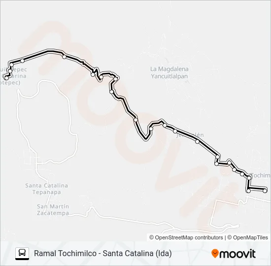 RUTA TOCHIMILCO Bus Line Map