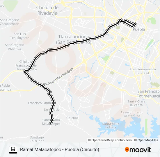 RUTA MALACATEPEC Bus Line Map
