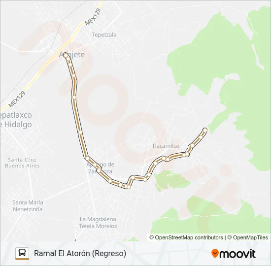 RUTA SUBURBANA 2 Bus Line Map