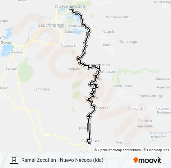 RUTA XOXONACATLA Bus Line Map