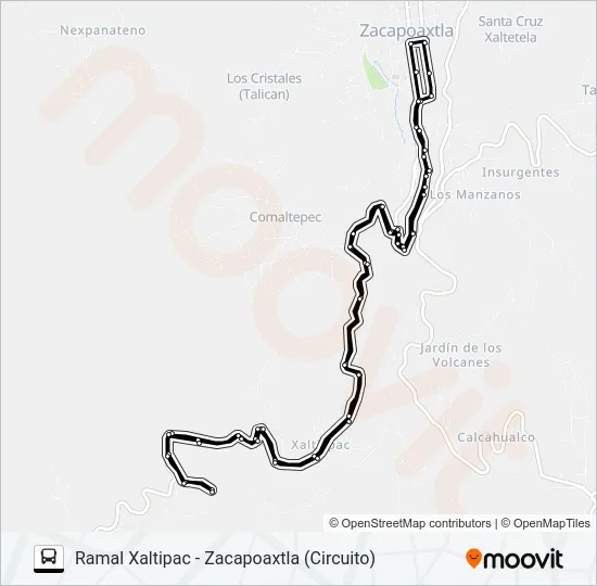 RUTA ZACAPOAXTLA Bus Line Map