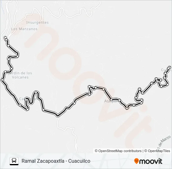 RUTA ZACAPOAXTLA Bus Line Map