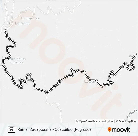 RUTA ZACAPOAXTLA Bus Line Map
