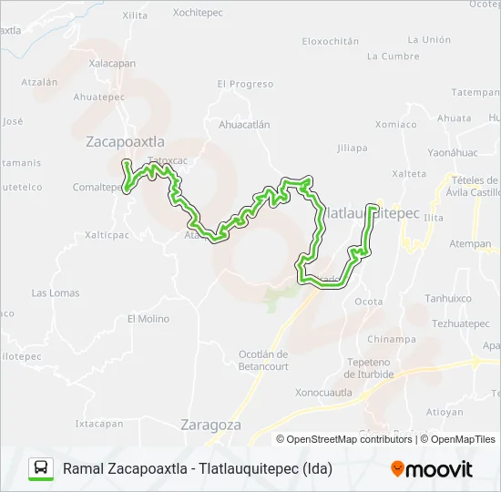 RUTA ZACAPOAXTLA Bus Line Map