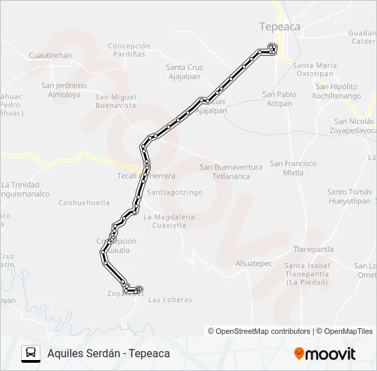 RUTA AQUILES SERDÁN Bus Line Map