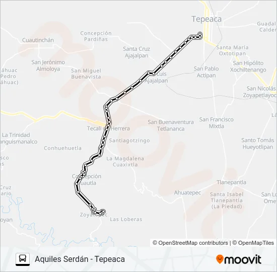 RUTA AQUILES SERDÁN Bus Line Map