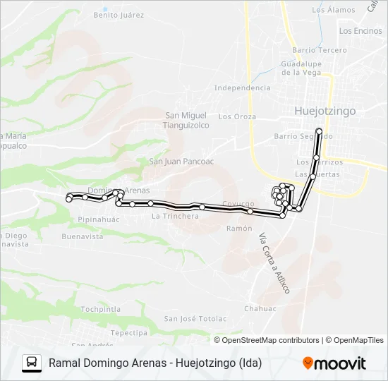 RUTA DOMINGO ARENAS Bus Line Map