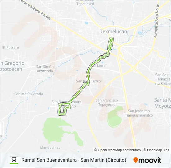 RUTA SAN BUENAVENTURA Bus Line Map