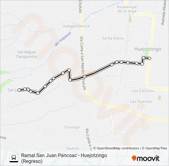 RUTA SAN JUAN PANCOAC Bus Line Map