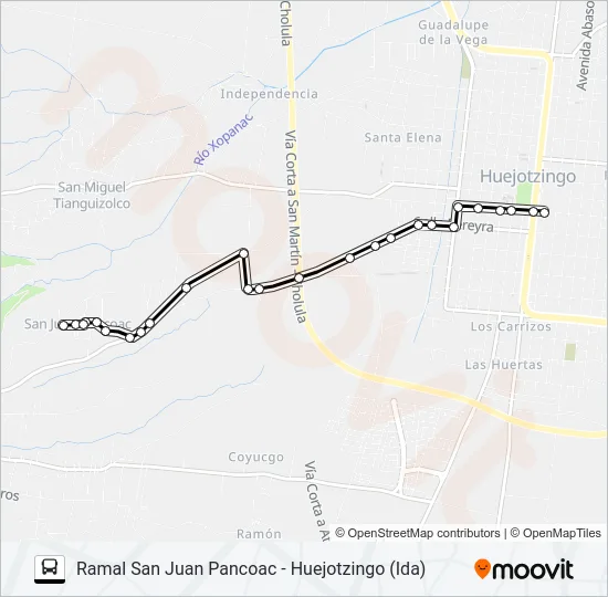 RUTA SAN JUAN PANCOAC Bus Line Map