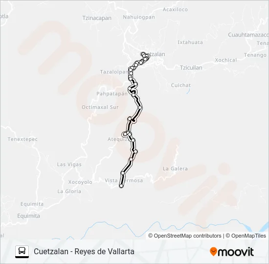 RUTA REYES DE VALLARTA Bus Line Map