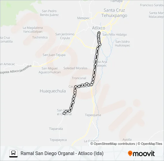 RUTA SAN DIEGO ORGANAL Bus Line Map