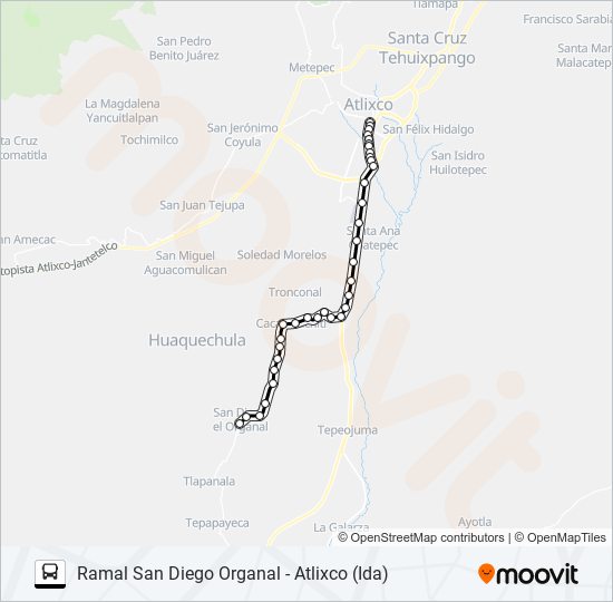 RUTA SAN DIEGO ORGANAL bus Line Map