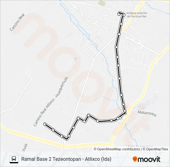 RUTA BASE 2 TEZEONTOPAN Bus Line Map