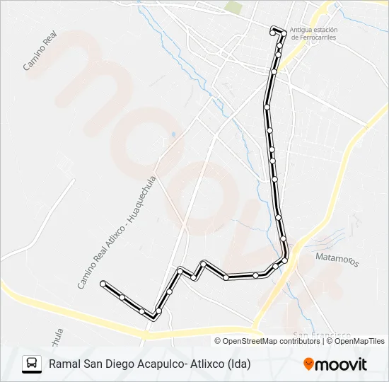 RUTA SAN JUAN CASTILLOTLA Bus Line Map