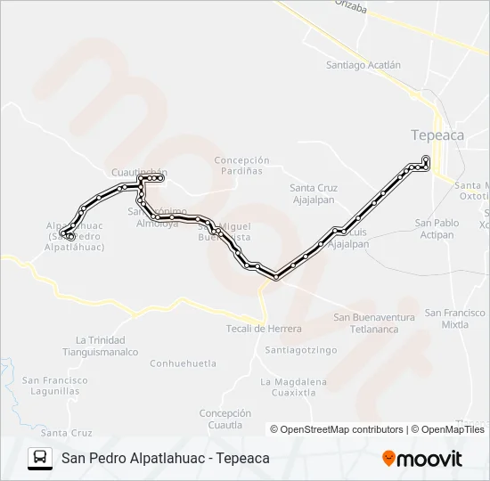 RUTA SAN PEDRO ALPATLAHUAC Bus Line Map