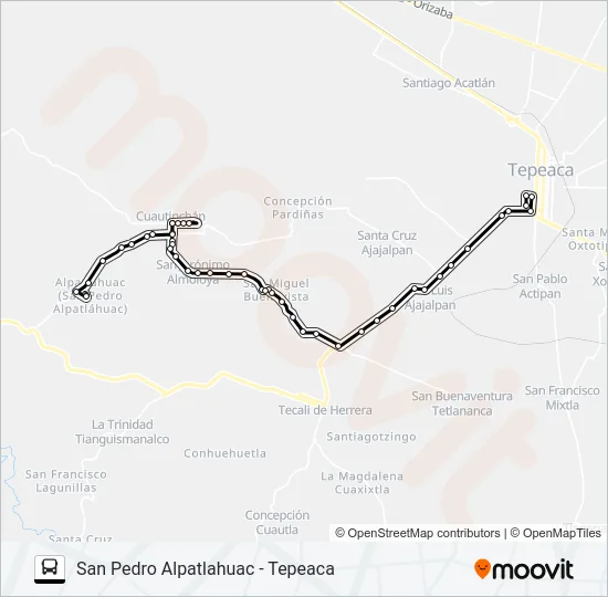 RUTA SAN PEDRO ALPATLAHUAC Bus Line Map