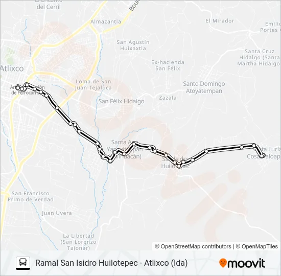 RUTA SANTA LUCÍA COSAMALOAPAN Bus Line Map