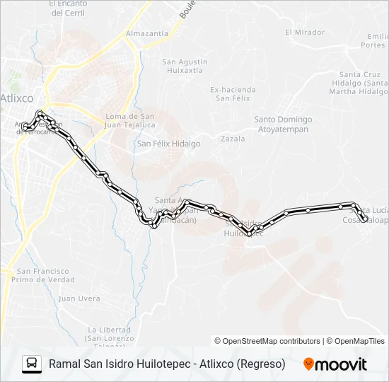 RUTA SANTA LUCÍA COSAMALOAPAN Bus Line Map