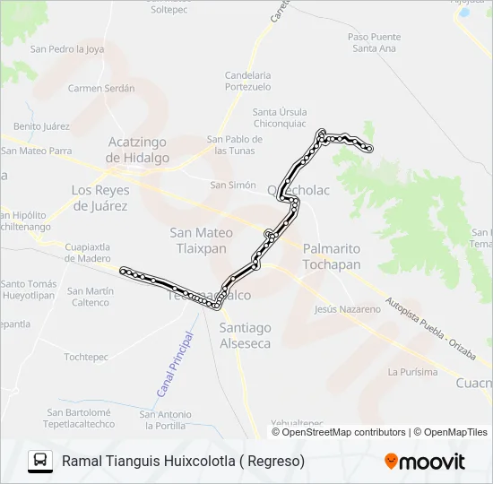 RUTA S44 Bus Line Map