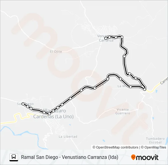 RUTA SAN DIEGO Bus Line Map