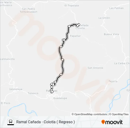 RUTA MECAPALAPA Bus Line Map