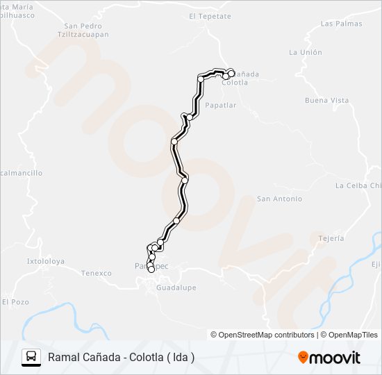 RUTA MECAPALAPA bus Line Map
