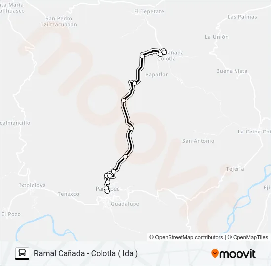 RUTA MECAPALAPA Bus Line Map