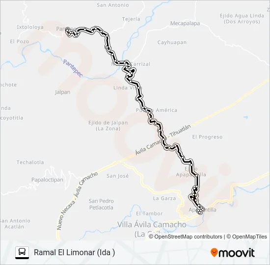 RUTA MECAPALAPA Bus Line Map