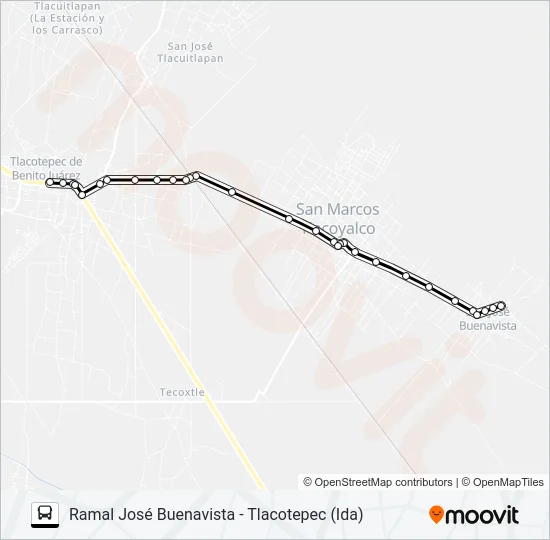 RUTA JOSÉ BUENAVISTA Bus Line Map
