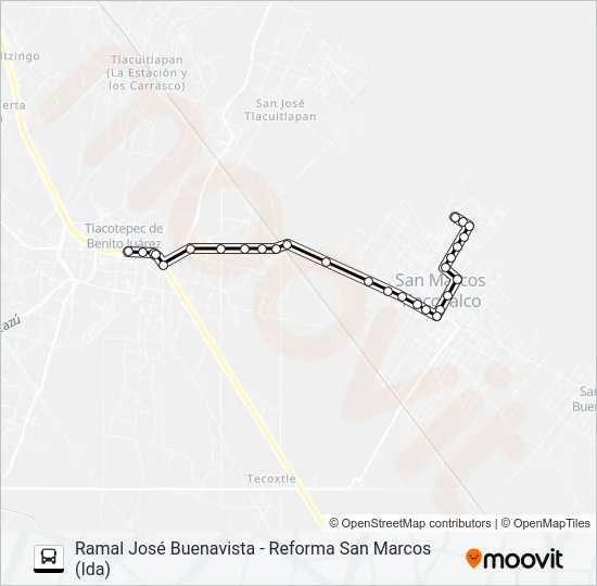 RUTA JOSÉ BUENAVISTA Bus Line Map