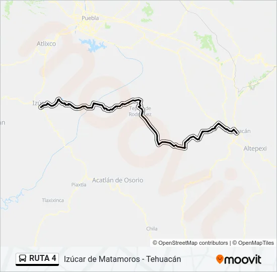 RUTA  4 Bus Line Map