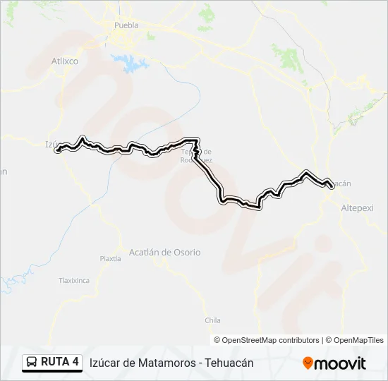 RUTA  4 Bus Line Map