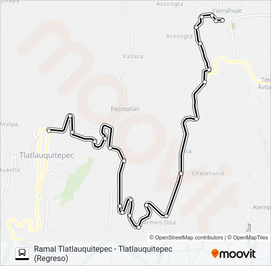 RUTA S10 Bus Line Map