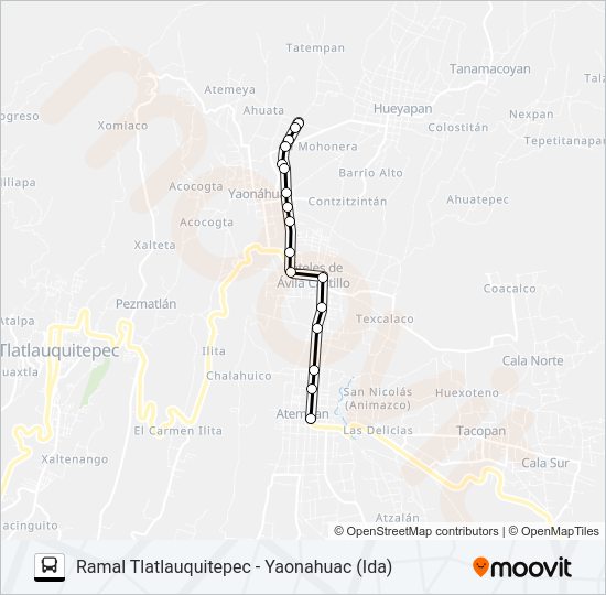 Mapa de RUTA S10 de autobús