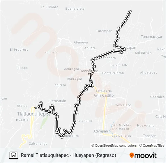 RUTA S10 Bus Line Map