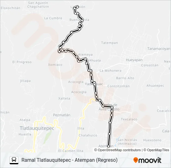 RUTA S10 Bus Line Map