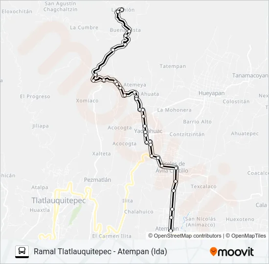 Mapa de RUTA S10 de autobús