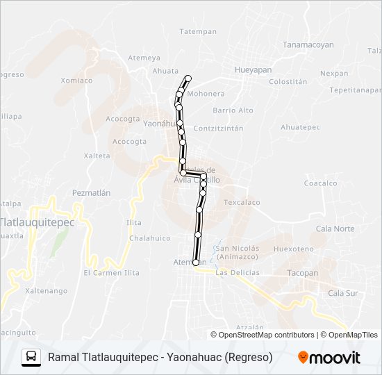 Mapa de RUTA S10 de autobús