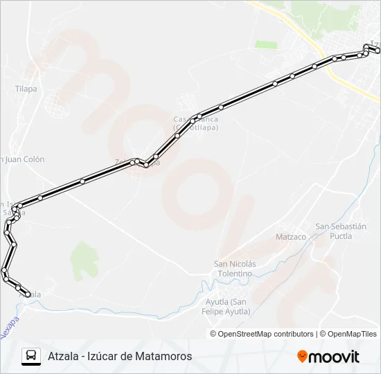 RUTA ATZALA Bus Line Map
