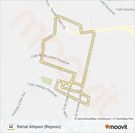 RUTA URBANA Bus Line Map