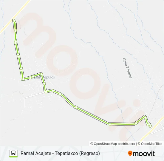 RUTA ACAJETE Bus Line Map