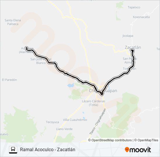 RUTA ACOCULCO bus Line Map