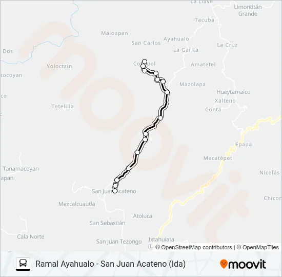 RUTA AYAHUALO Bus Line Map
