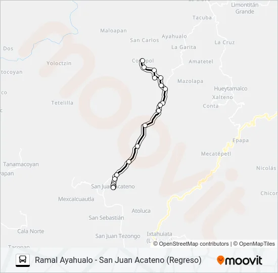 RUTA AYAHUALO Bus Line Map
