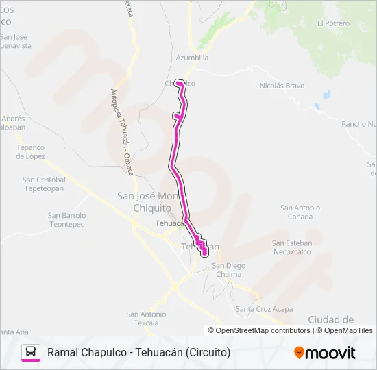 RUTA CHAPULCO Bus Line Map
