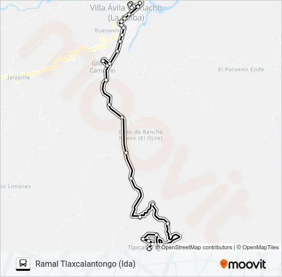 RUTA LA CEIBA Bus Line Map