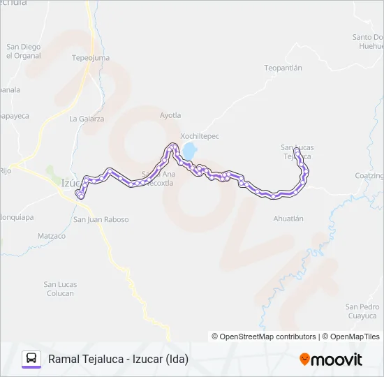 RUTA TEJALUCA Bus Line Map