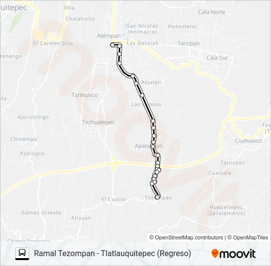 RUTA LA GRANJA Bus Line Map