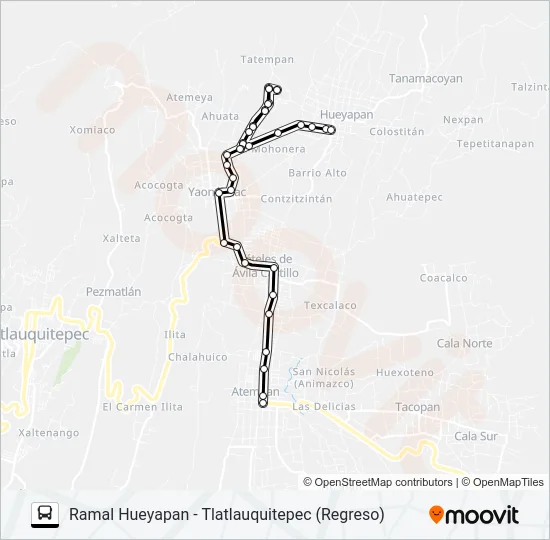 RUTA LA GRANJA Bus Line Map